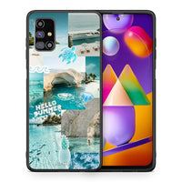 Thumbnail for Θήκη Samsung M31s Aesthetic Summer από τη Smartfits με σχέδιο στο πίσω μέρος και μαύρο περίβλημα | Samsung M31s Aesthetic Summer case with colorful back and black bezels