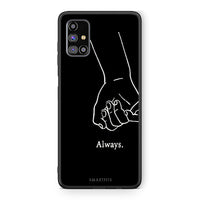Thumbnail for Samsung M31s Always & Forever 1 Θήκη Αγίου Βαλεντίνου από τη Smartfits με σχέδιο στο πίσω μέρος και μαύρο περίβλημα | Smartphone case with colorful back and black bezels by Smartfits