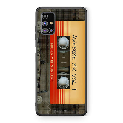 Samsung M31s Awesome Mix θήκη από τη Smartfits με σχέδιο στο πίσω μέρος και μαύρο περίβλημα | Smartphone case with colorful back and black bezels by Smartfits