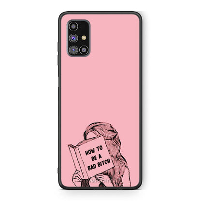 Samsung M31s Bad Bitch θήκη από τη Smartfits με σχέδιο στο πίσω μέρος και μαύρο περίβλημα | Smartphone case with colorful back and black bezels by Smartfits