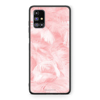 Thumbnail for 33 - Samsung M31s  Pink Feather Boho case, cover, bumper