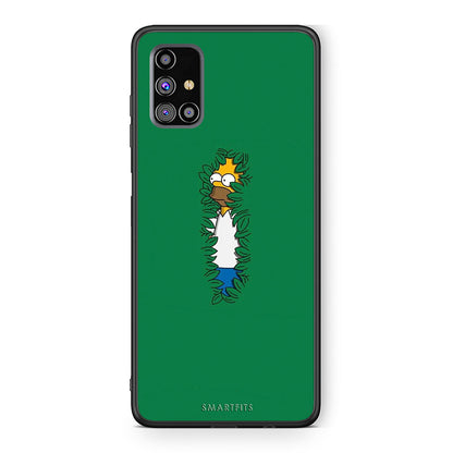 Samsung M31s Bush Man Θήκη Αγίου Βαλεντίνου από τη Smartfits με σχέδιο στο πίσω μέρος και μαύρο περίβλημα | Smartphone case with colorful back and black bezels by Smartfits