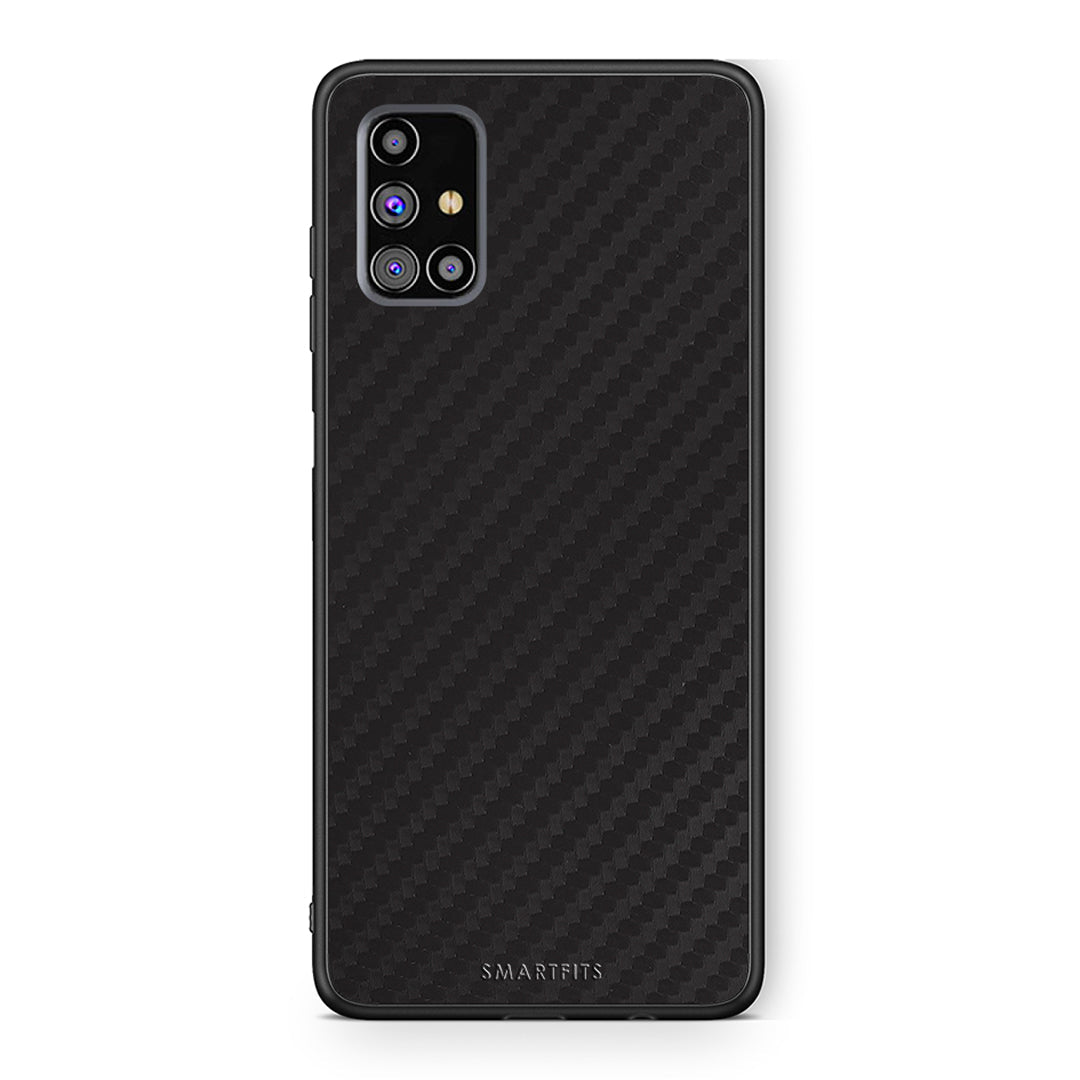 Samsung M31s Carbon Black θήκη από τη Smartfits με σχέδιο στο πίσω μέρος και μαύρο περίβλημα | Smartphone case with colorful back and black bezels by Smartfits