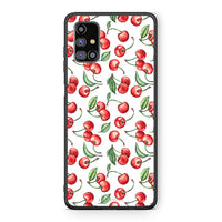 Thumbnail for Samsung M31s Cherry Summer θήκη από τη Smartfits με σχέδιο στο πίσω μέρος και μαύρο περίβλημα | Smartphone case with colorful back and black bezels by Smartfits