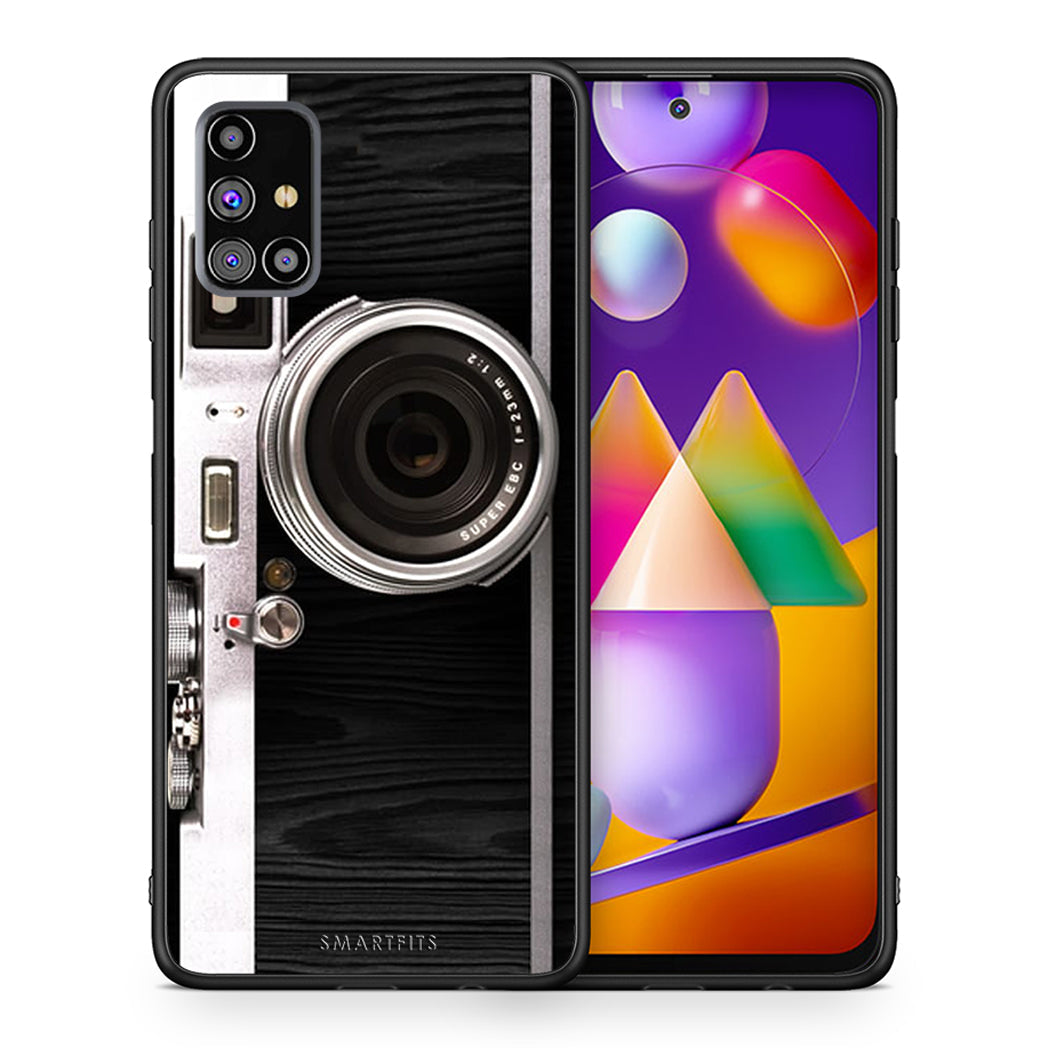 Θήκη Samsung M31s Emily In Paris από τη Smartfits με σχέδιο στο πίσω μέρος και μαύρο περίβλημα | Samsung M31s Emily In Paris case with colorful back and black bezels