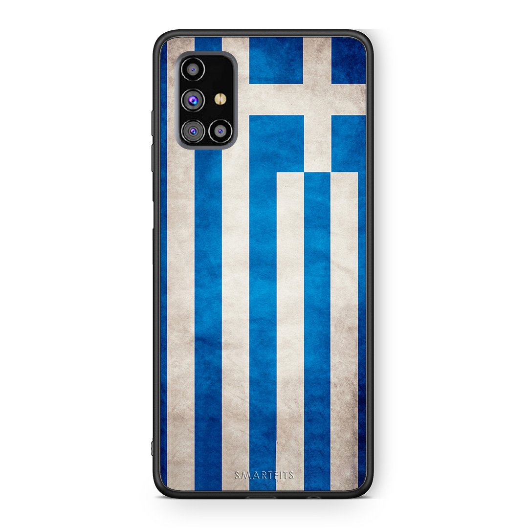 4 - Samsung M31s Greece Flag case, cover, bumper