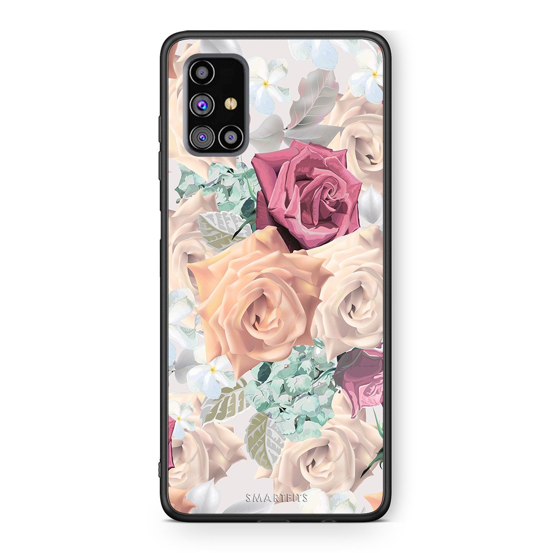 99 - Samsung M31s  Bouquet Floral case, cover, bumper