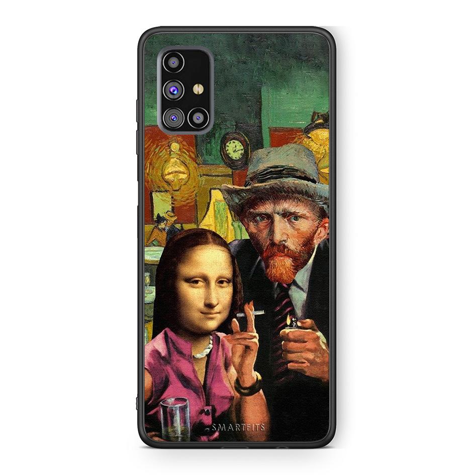 Samsung M31s Funny Art θήκη από τη Smartfits με σχέδιο στο πίσω μέρος και μαύρο περίβλημα | Smartphone case with colorful back and black bezels by Smartfits