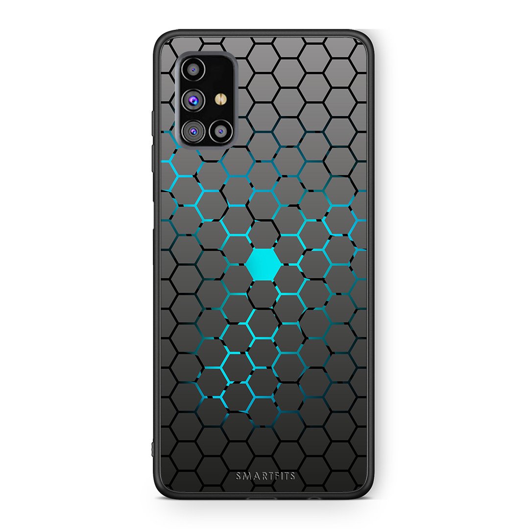 40 - Samsung M31s  Hexagonal Geometric case, cover, bumper