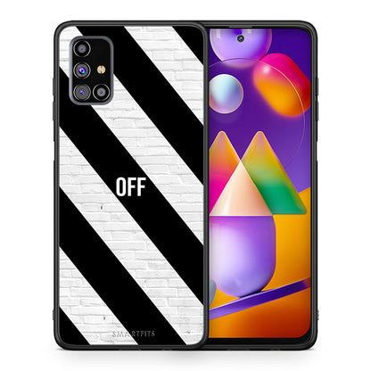 Θήκη Samsung M31s Get Off από τη Smartfits με σχέδιο στο πίσω μέρος και μαύρο περίβλημα | Samsung M31s Get Off case with colorful back and black bezels