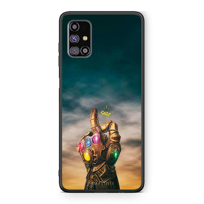 Samsung M31s Infinity Snap θήκη από τη Smartfits με σχέδιο στο πίσω μέρος και μαύρο περίβλημα | Smartphone case with colorful back and black bezels by Smartfits