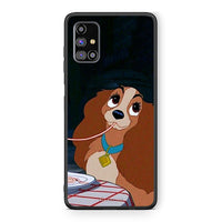 Thumbnail for Samsung M31s Lady And Tramp 2 Θήκη Αγίου Βαλεντίνου από τη Smartfits με σχέδιο στο πίσω μέρος και μαύρο περίβλημα | Smartphone case with colorful back and black bezels by Smartfits