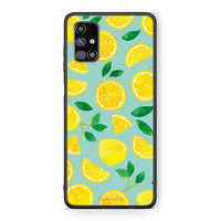 Thumbnail for Samsung M31s Lemons θήκη από τη Smartfits με σχέδιο στο πίσω μέρος και μαύρο περίβλημα | Smartphone case with colorful back and black bezels by Smartfits