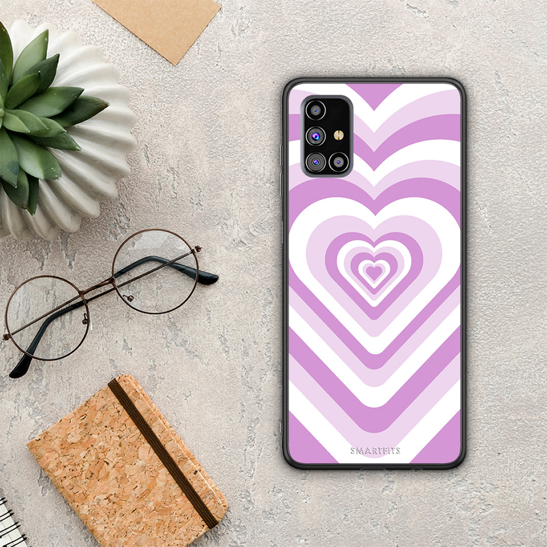 Lilac Hearts - Samsung Galaxy M31s θήκη