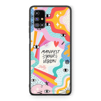 Thumbnail for Samsung M31s Manifest Your Vision θήκη από τη Smartfits με σχέδιο στο πίσω μέρος και μαύρο περίβλημα | Smartphone case with colorful back and black bezels by Smartfits