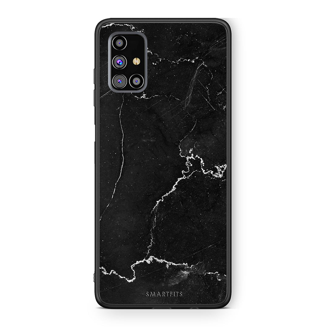 Samsung M31s Marble Black θήκη από τη Smartfits με σχέδιο στο πίσω μέρος και μαύρο περίβλημα | Smartphone case with colorful back and black bezels by Smartfits