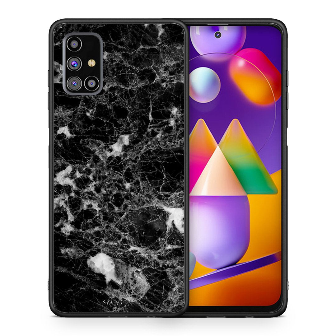 Θήκη Samsung M31s Male Marble από τη Smartfits με σχέδιο στο πίσω μέρος και μαύρο περίβλημα | Samsung M31s Male Marble case with colorful back and black bezels