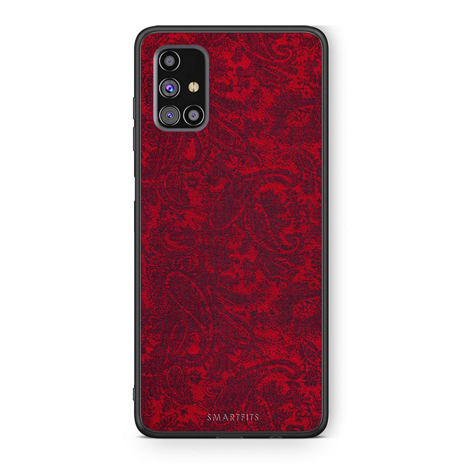 Samsung M31s Paisley Cashmere θήκη από τη Smartfits με σχέδιο στο πίσω μέρος και μαύρο περίβλημα | Smartphone case with colorful back and black bezels by Smartfits