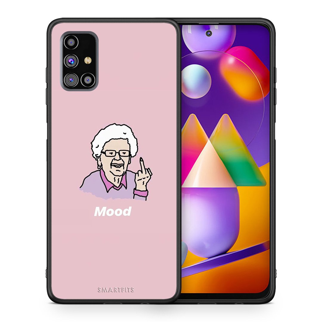 Θήκη Samsung M31s Mood PopArt από τη Smartfits με σχέδιο στο πίσω μέρος και μαύρο περίβλημα | Samsung M31s Mood PopArt case with colorful back and black bezels