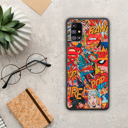 PopArt OMG - Samsung Galaxy M31s θήκη + Δώρο Phone Holder & Βάση Αυτοκινήτου