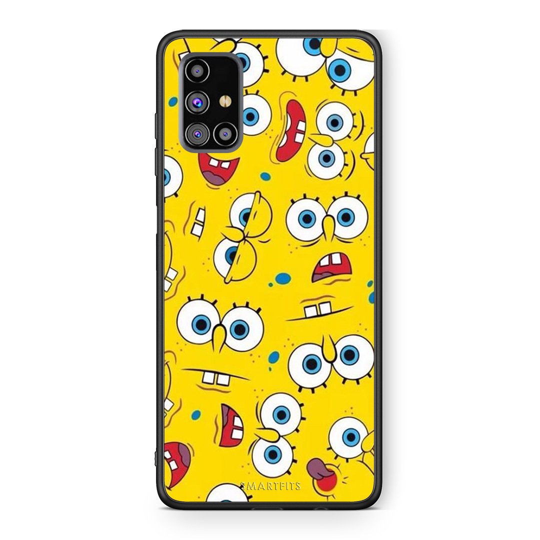 4 - Samsung M31s Sponge PopArt case, cover, bumper