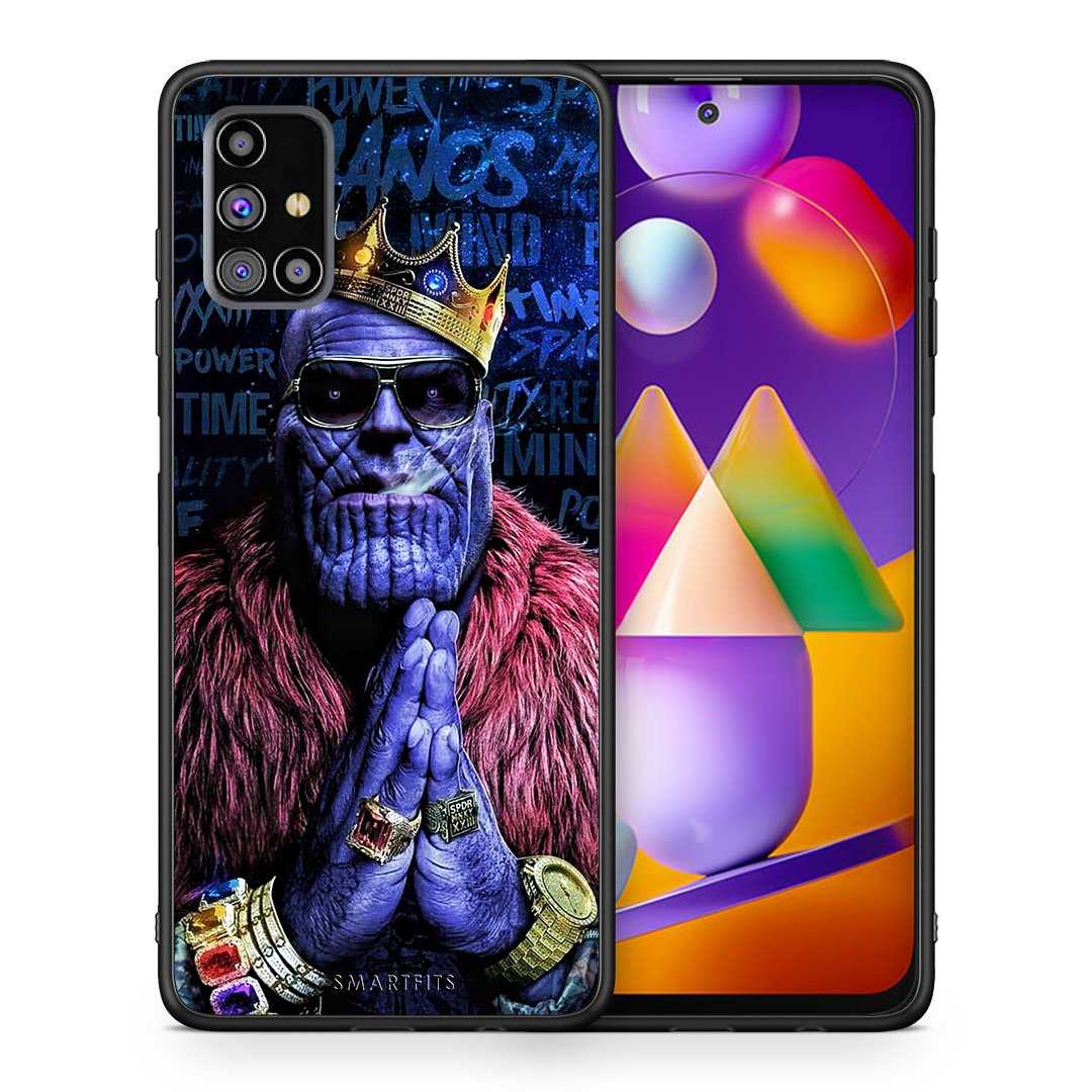 Θήκη Samsung M31s Thanos PopArt από τη Smartfits με σχέδιο στο πίσω μέρος και μαύρο περίβλημα | Samsung M31s Thanos PopArt case with colorful back and black bezels