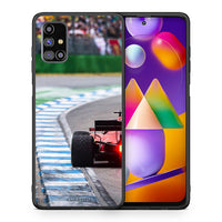 Thumbnail for Θήκη Samsung M31s Racing Vibes από τη Smartfits με σχέδιο στο πίσω μέρος και μαύρο περίβλημα | Samsung M31s Racing Vibes case with colorful back and black bezels