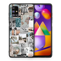 Thumbnail for Θήκη Samsung M31s Retro Beach Life από τη Smartfits με σχέδιο στο πίσω μέρος και μαύρο περίβλημα | Samsung M31s Retro Beach Life case with colorful back and black bezels