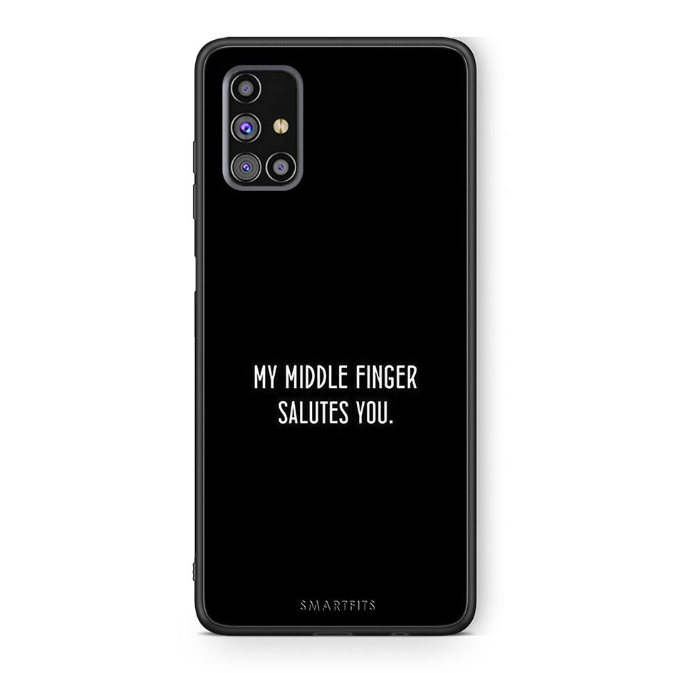 Samsung M31s Salute θήκη από τη Smartfits με σχέδιο στο πίσω μέρος και μαύρο περίβλημα | Smartphone case with colorful back and black bezels by Smartfits