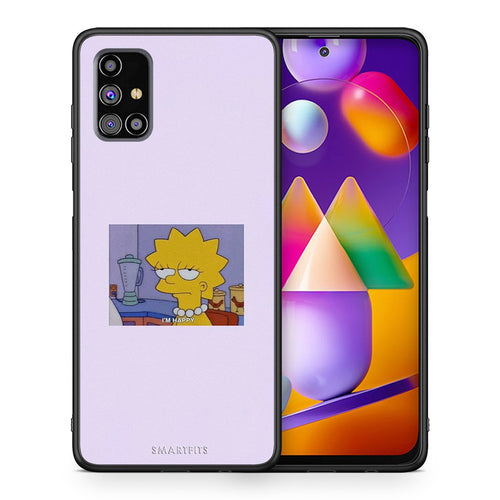 Θήκη Samsung M31s So Happy από τη Smartfits με σχέδιο στο πίσω μέρος και μαύρο περίβλημα | Samsung M31s So Happy case with colorful back and black bezels