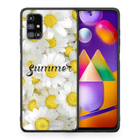 Thumbnail for Θήκη Samsung M31s Summer Daisies από τη Smartfits με σχέδιο στο πίσω μέρος και μαύρο περίβλημα | Samsung M31s Summer Daisies case with colorful back and black bezels
