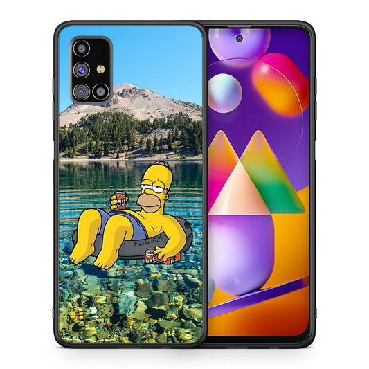 Θήκη Samsung M31s Summer Happiness από τη Smartfits με σχέδιο στο πίσω μέρος και μαύρο περίβλημα | Samsung M31s Summer Happiness case with colorful back and black bezels