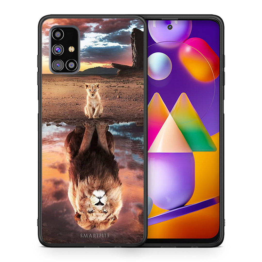 Θήκη Αγίου Βαλεντίνου Samsung M31s Sunset Dreams από τη Smartfits με σχέδιο στο πίσω μέρος και μαύρο περίβλημα | Samsung M31s Sunset Dreams case with colorful back and black bezels