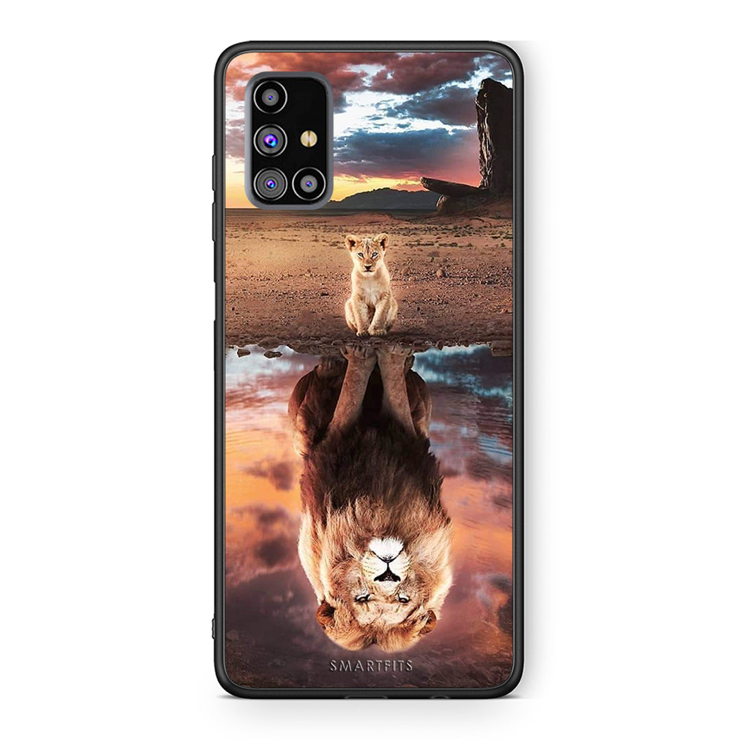 Samsung M31s Sunset Dreams Θήκη Αγίου Βαλεντίνου από τη Smartfits με σχέδιο στο πίσω μέρος και μαύρο περίβλημα | Smartphone case with colorful back and black bezels by Smartfits