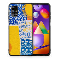 Thumbnail for Θήκη Samsung M31s Sunset Memories από τη Smartfits με σχέδιο στο πίσω μέρος και μαύρο περίβλημα | Samsung M31s Sunset Memories case with colorful back and black bezels
