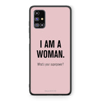 Thumbnail for Samsung M31s Superpower Woman θήκη από τη Smartfits με σχέδιο στο πίσω μέρος και μαύρο περίβλημα | Smartphone case with colorful back and black bezels by Smartfits
