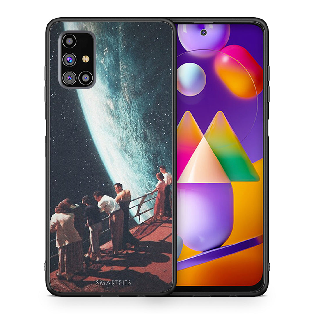Θήκη Samsung M31s Surreal View από τη Smartfits με σχέδιο στο πίσω μέρος και μαύρο περίβλημα | Samsung M31s Surreal View case with colorful back and black bezels