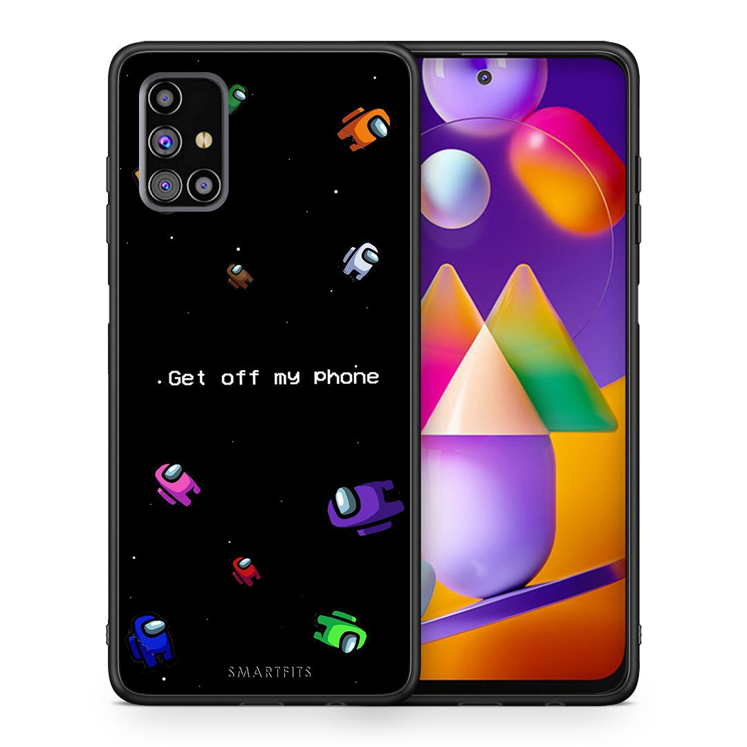 Θήκη Samsung M31s AFK Text από τη Smartfits με σχέδιο στο πίσω μέρος και μαύρο περίβλημα | Samsung M31s AFK Text case with colorful back and black bezels