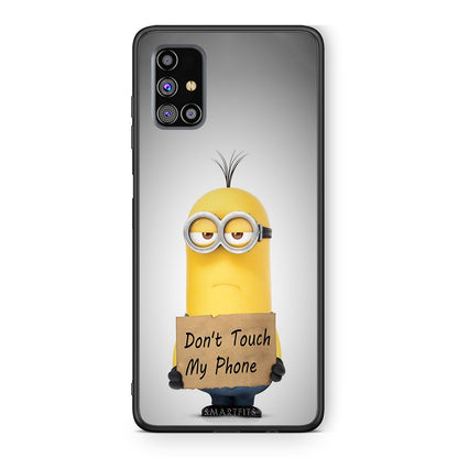 4 - Samsung M31s Minion Text case, cover, bumper