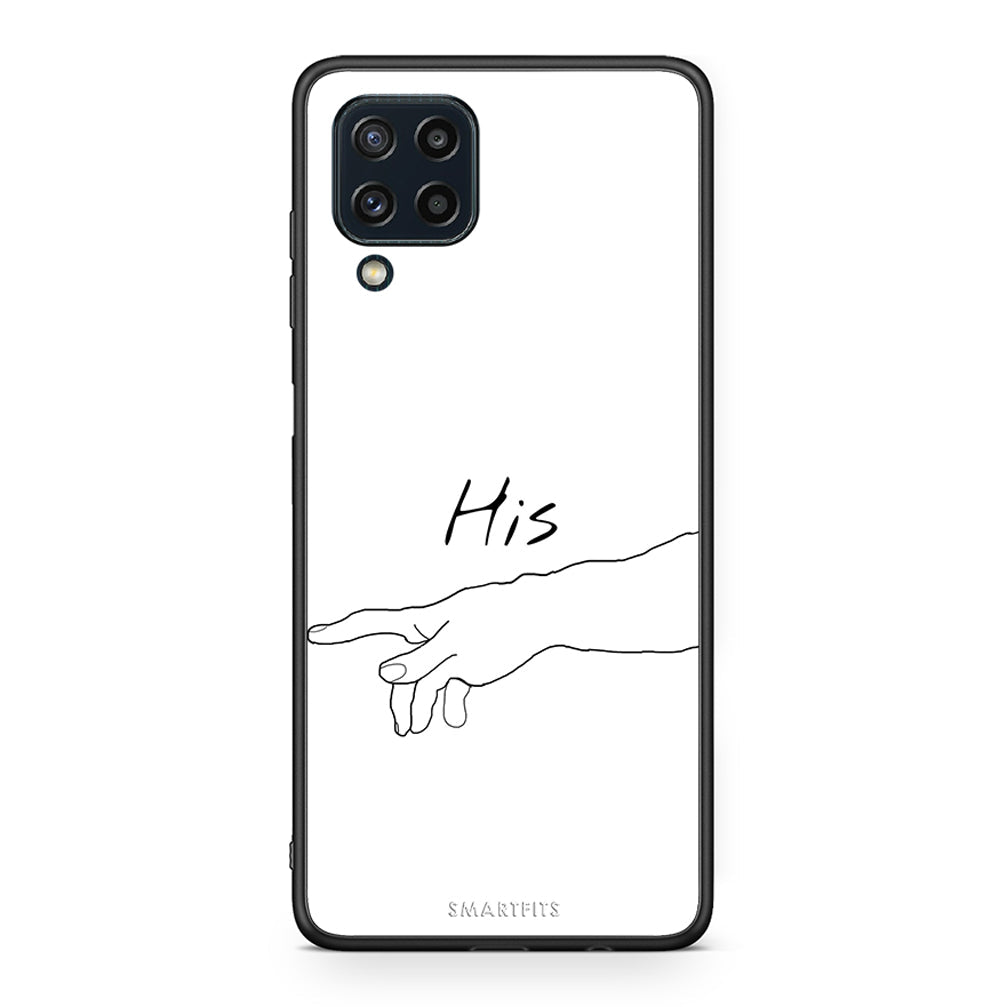 Samsung M32 4G Aeshetic Love 2 Θήκη Αγίου Βαλεντίνου από τη Smartfits με σχέδιο στο πίσω μέρος και μαύρο περίβλημα | Smartphone case with colorful back and black bezels by Smartfits