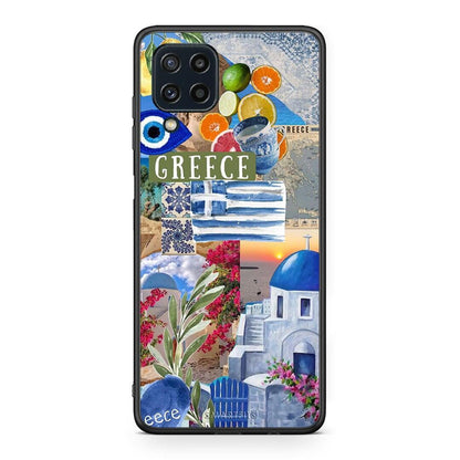 Samsung M32 4G All Greek Θήκη από τη Smartfits με σχέδιο στο πίσω μέρος και μαύρο περίβλημα | Smartphone case with colorful back and black bezels by Smartfits
