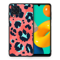 Thumbnail for Θήκη Samsung M32 4G Pink Leopard Animal από τη Smartfits με σχέδιο στο πίσω μέρος και μαύρο περίβλημα | Samsung M32 4G Pink Leopard Animal case with colorful back and black bezels