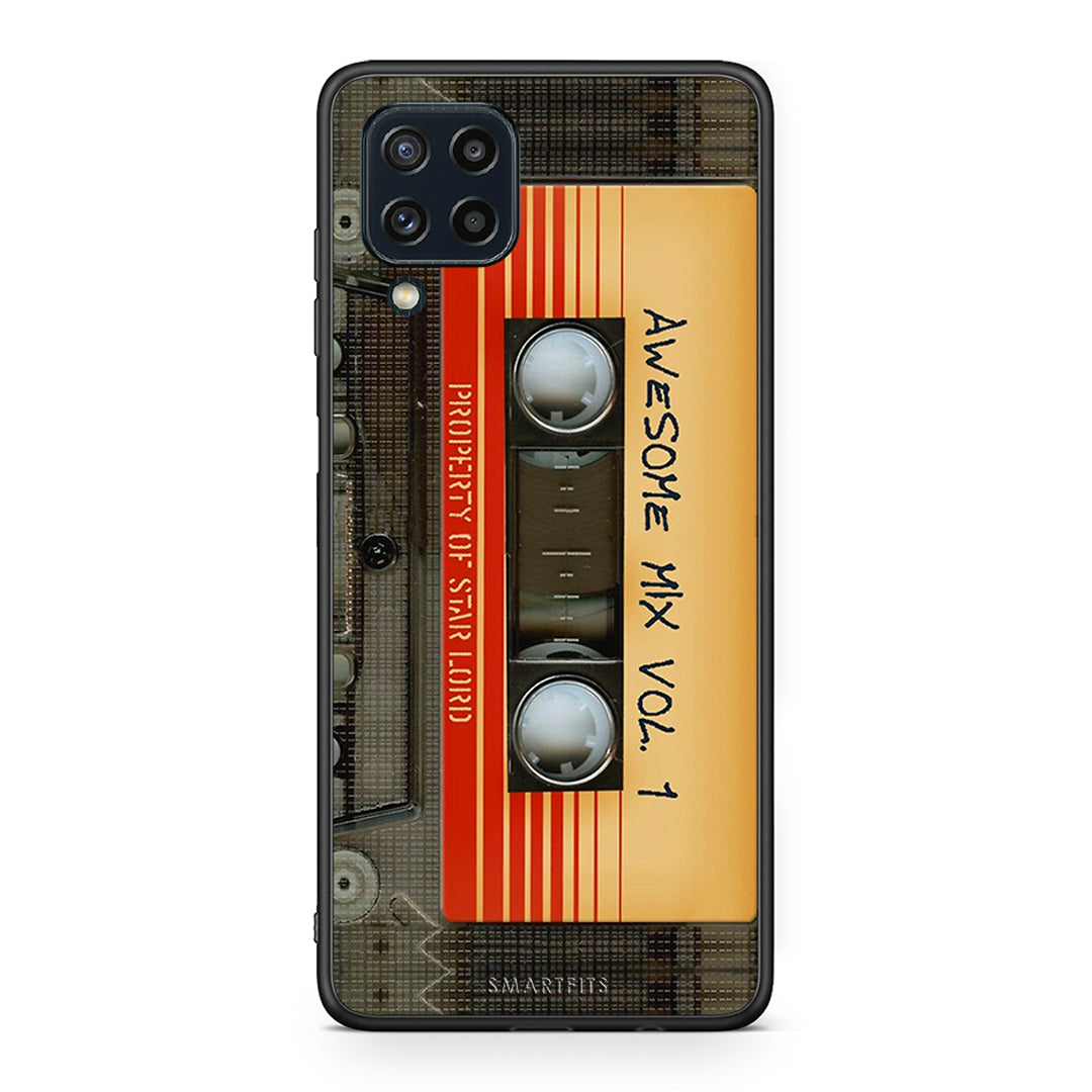 Samsung M32 4G Awesome Mix θήκη από τη Smartfits με σχέδιο στο πίσω μέρος και μαύρο περίβλημα | Smartphone case with colorful back and black bezels by Smartfits