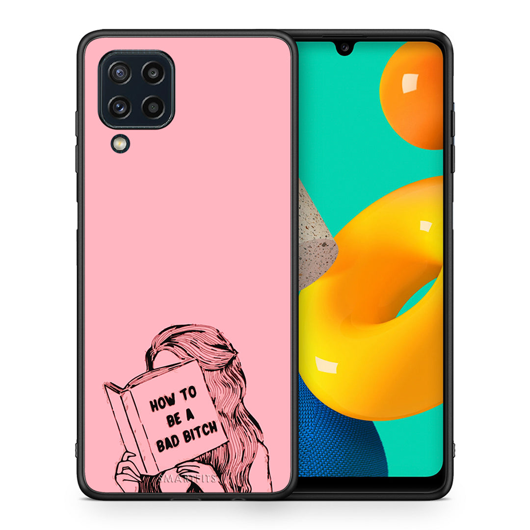 Θήκη Samsung M32 4G Bad Bitch από τη Smartfits με σχέδιο στο πίσω μέρος και μαύρο περίβλημα | Samsung M32 4G Bad Bitch case with colorful back and black bezels