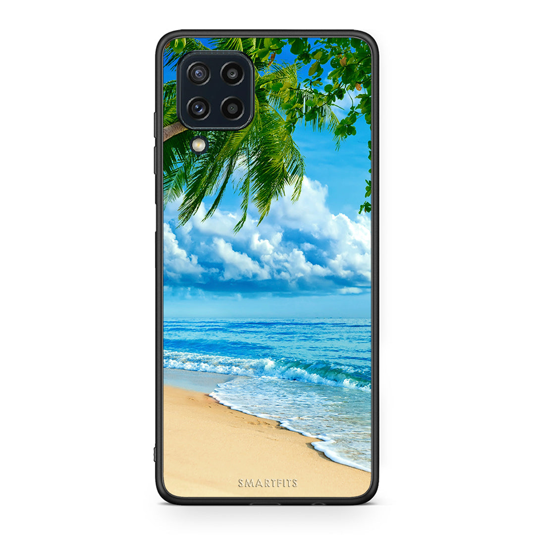Samsung M32 4G Beautiful Beach θήκη από τη Smartfits με σχέδιο στο πίσω μέρος και μαύρο περίβλημα | Smartphone case with colorful back and black bezels by Smartfits