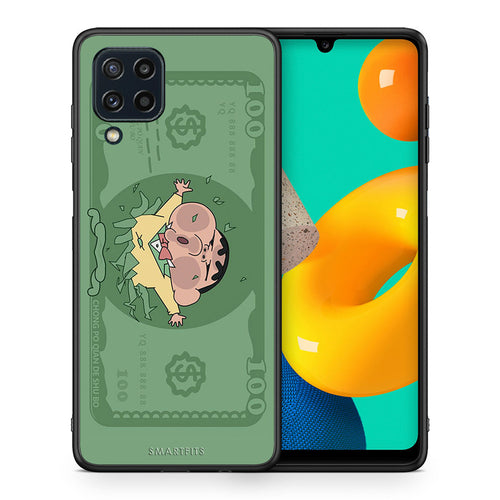Θήκη Αγίου Βαλεντίνου Samsung M32 4G Big Money από τη Smartfits με σχέδιο στο πίσω μέρος και μαύρο περίβλημα | Samsung M32 4G Big Money case with colorful back and black bezels