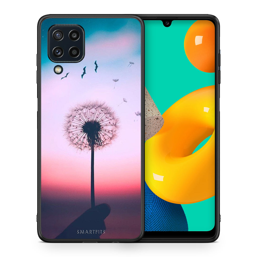 Θήκη Samsung M32 4G Wish Boho από τη Smartfits με σχέδιο στο πίσω μέρος και μαύρο περίβλημα | Samsung M32 4G Wish Boho case with colorful back and black bezels