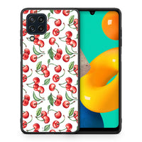 Thumbnail for Θήκη Samsung M32 4G Cherry Summer από τη Smartfits με σχέδιο στο πίσω μέρος και μαύρο περίβλημα | Samsung M32 4G Cherry Summer case with colorful back and black bezels