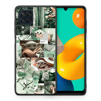 Thumbnail for Θήκη Αγίου Βαλεντίνου Samsung M32 4G Collage Dude από τη Smartfits με σχέδιο στο πίσω μέρος και μαύρο περίβλημα | Samsung M32 4G Collage Dude case with colorful back and black bezels