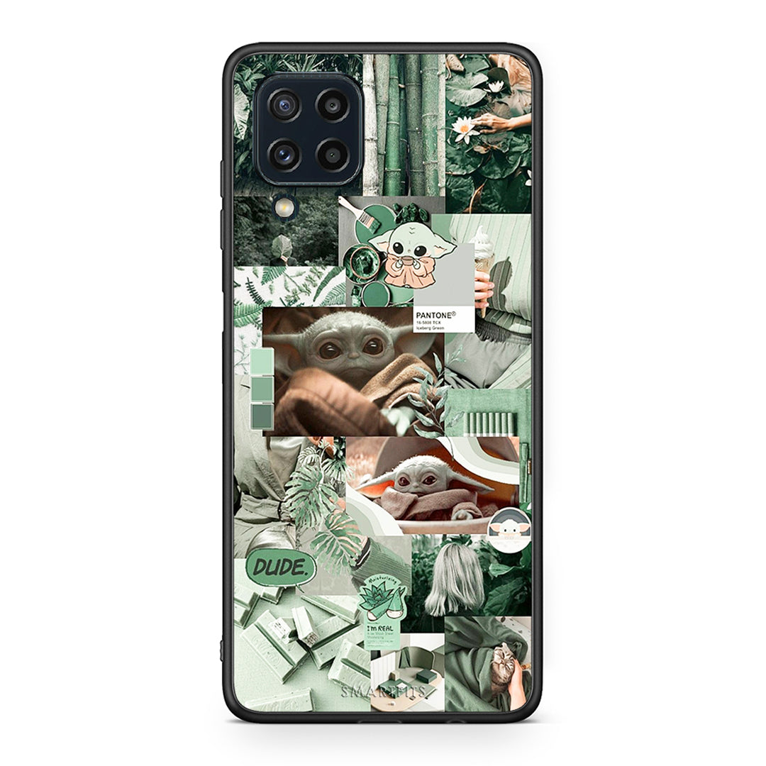 Samsung M32 4G Collage Dude Θήκη Αγίου Βαλεντίνου από τη Smartfits με σχέδιο στο πίσω μέρος και μαύρο περίβλημα | Smartphone case with colorful back and black bezels by Smartfits